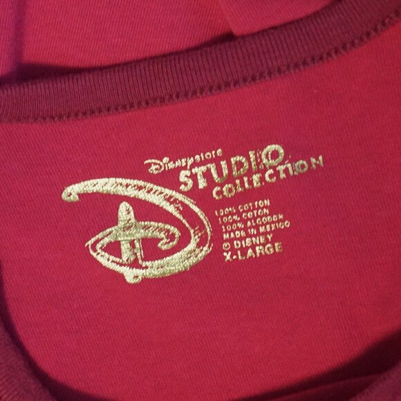 Disney Studio Collection Vintage Cruella Pink Graphic Tee Women’s XL - Picture 7 of 8